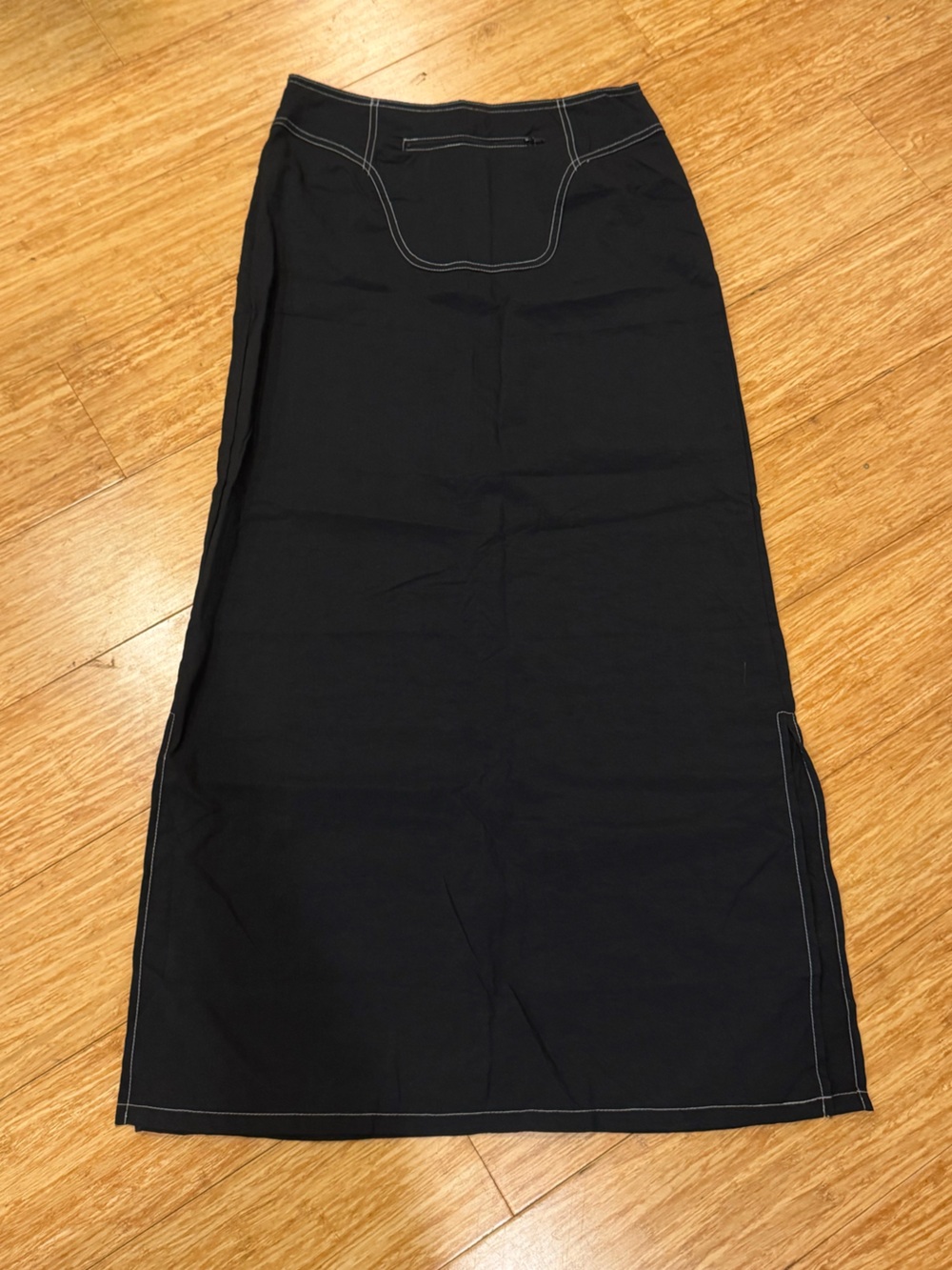 Miken Clothing Co Vintage Black nylon skirt